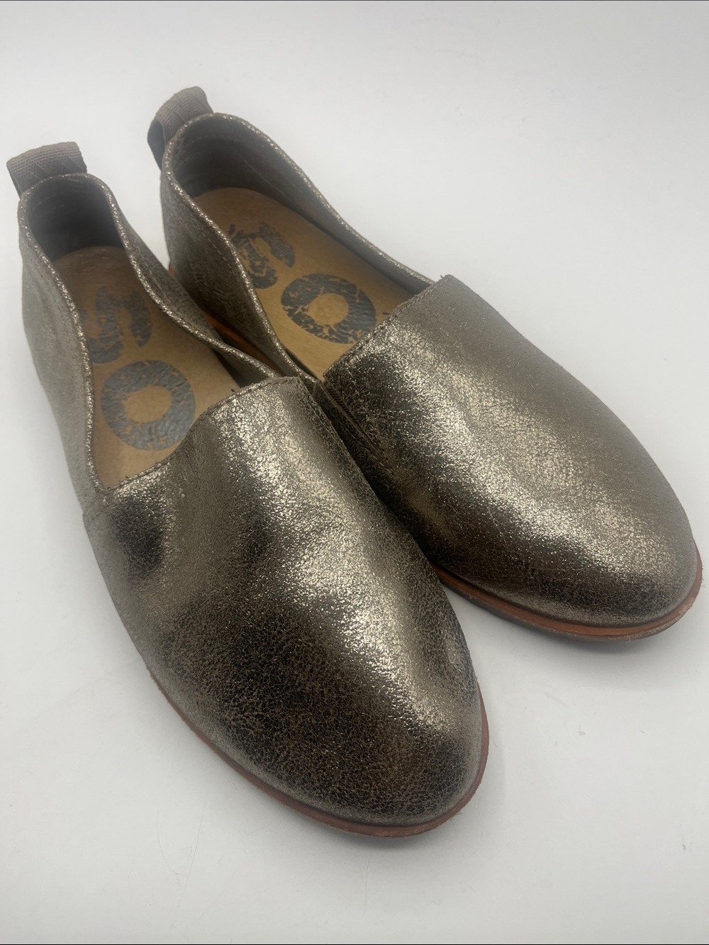 Sorel Metallic Bronze Slip-On Loafers
